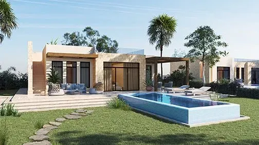 view with pool
